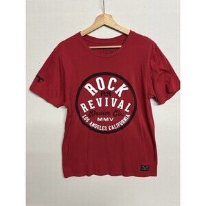 Rock Revival Red Graphic T-shirt Size Large